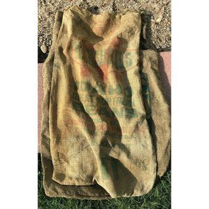 Vintage Marshall's Design Burlap Sack Photo Prop 20" x 32 " Craft Upholstery